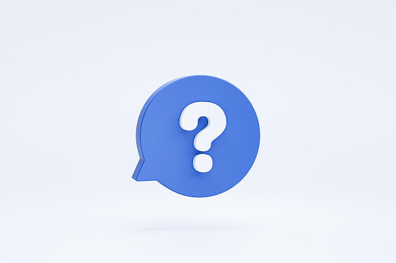A question-mark illustration